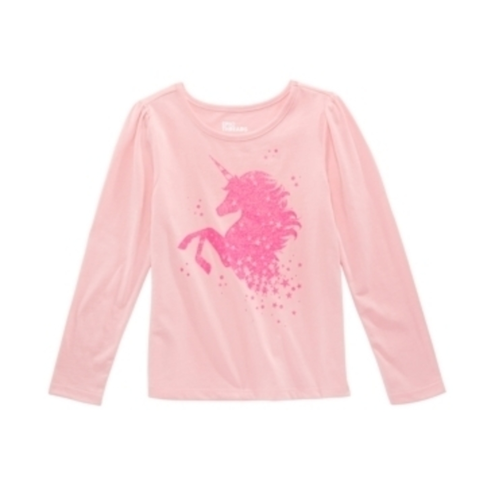 Epic Threads Silver Pink Unicorn T-Shirt for Toddlers